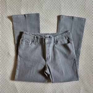Chico’s Platinum Mid Rise Gray Jeans